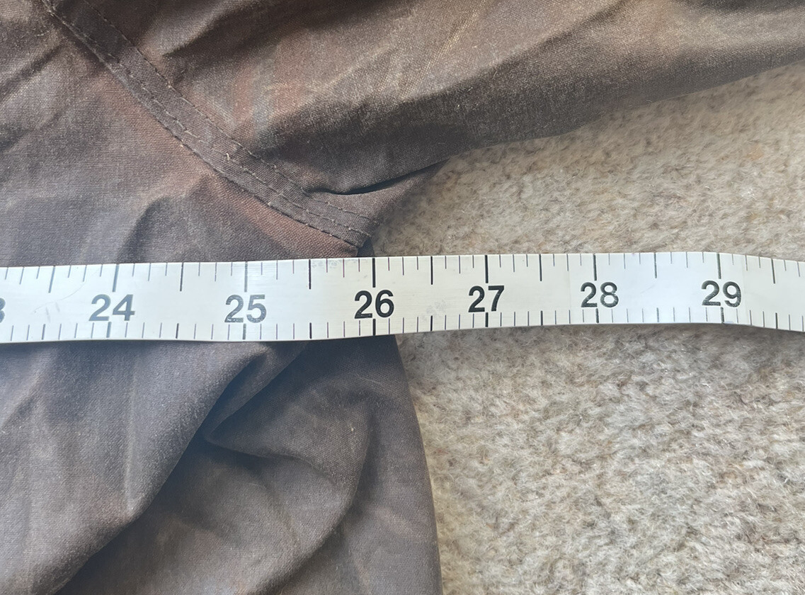 LAVENIR WAX OILSKIN COAT DUSTER BROWN Womens L MADE i… Gem