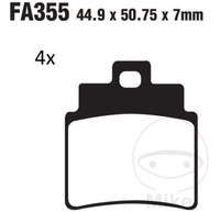 EBC BremsbeläGe SFAC355/4 FüR Kymco SYM Grand Dink GTS Joymax I 125 250 300