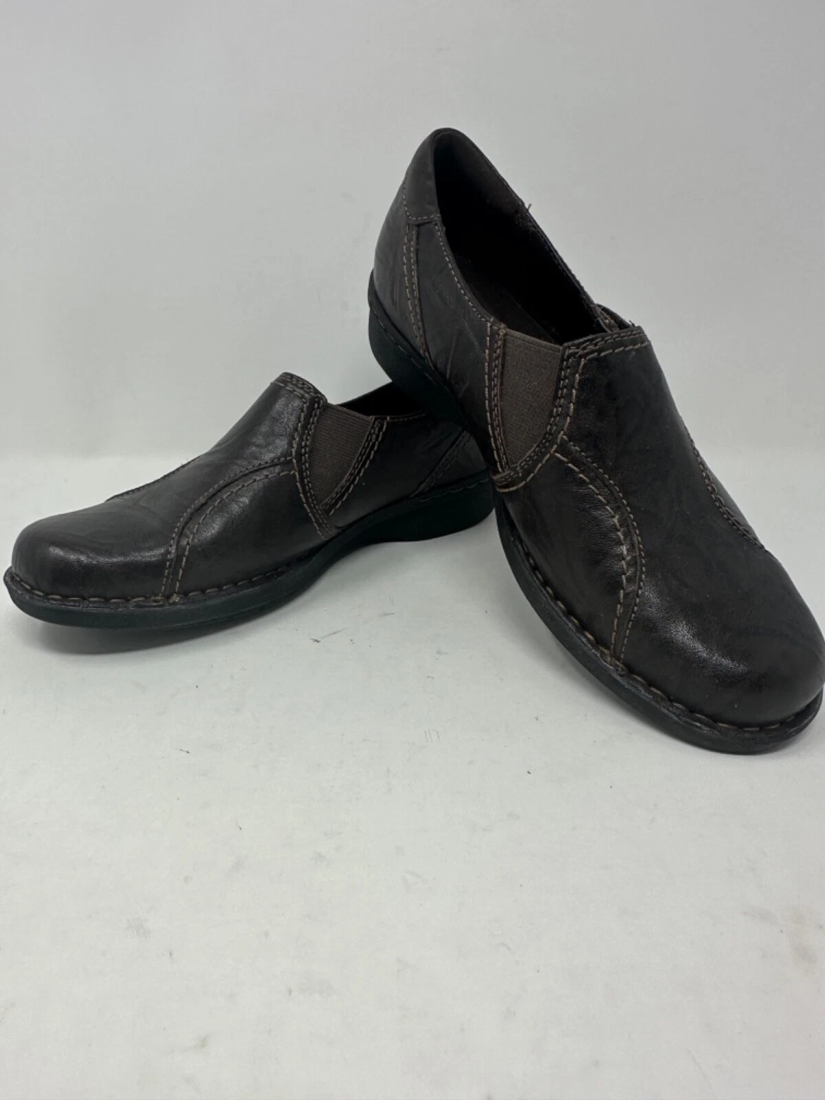 Mocassini donna Clarks Whistle Wheat ballerine in pelle marrone taglia 8 H0