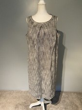 Talbots 14w Linen Blend Dress