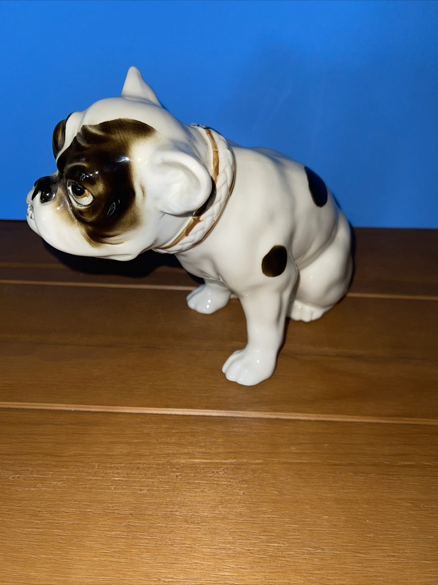Czechoslovakian Porcelain Bulldog Figurine c. 1920's- 1930's | eBay