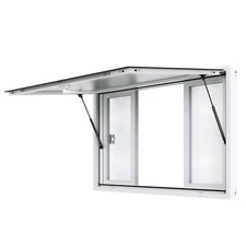 Uimoso 53"L x 33"W Concession Window with Awning for Food Trucks