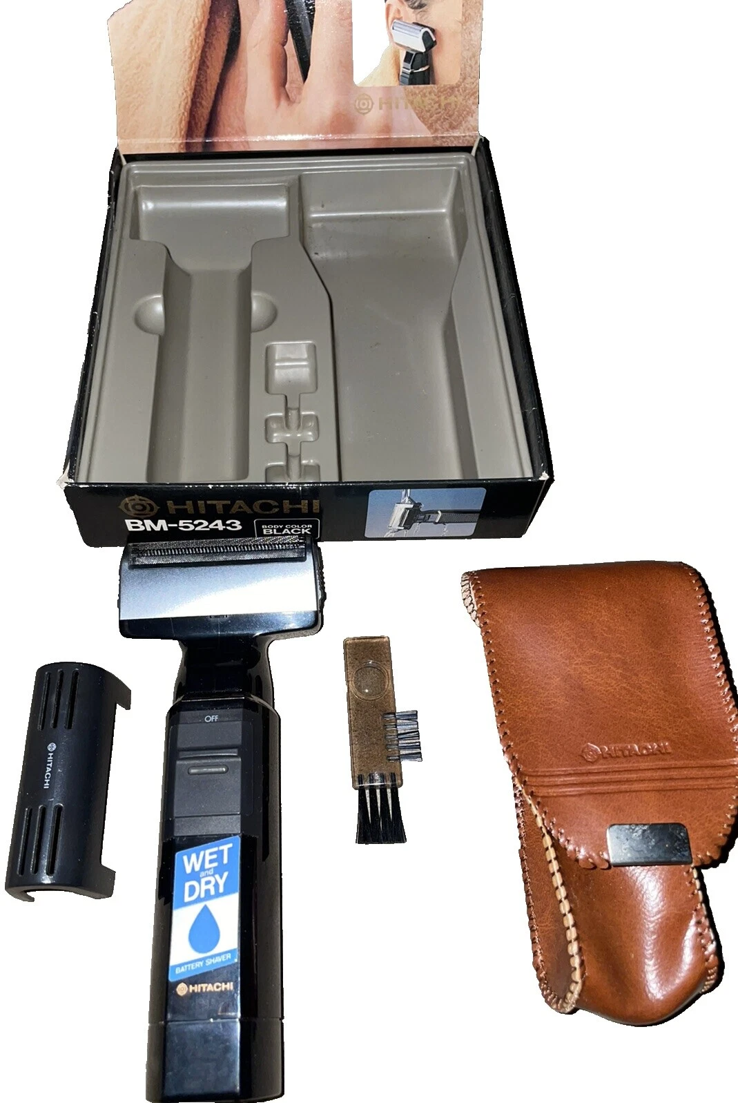 Barbeador Elétrico Hitachi Preto para Homens