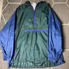 Pro spirit vintage color blocked 90s windbreaker jacket green blue purple XL