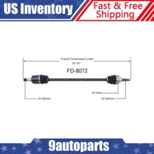 Fits 2001 2002 2003 2004 2005 Kia Rio Auto Trans. Front Right CV Axle CV Joint