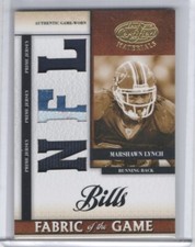 2008 Leaf Certified Materials Fabric of the Game Prime Marshawn Lynch 14/25