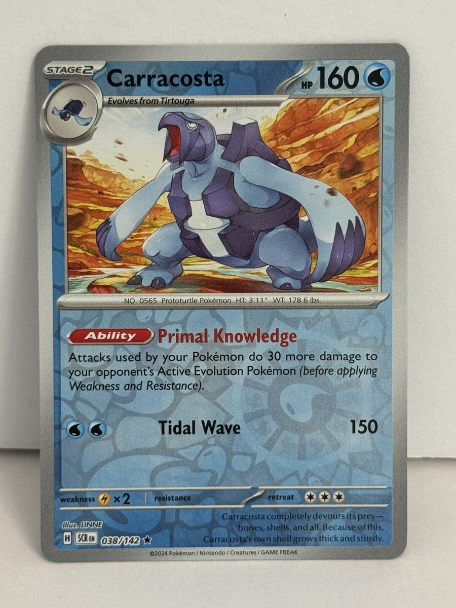 carracosta pokemon card value Pokemon TCG - Stellar Crown - #038/142 - Carracosta main image 1