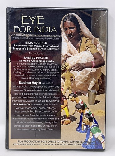 Stephen Huyler: Eye for India DVD — India Adorned, Painted Prayers Art- RARE NEW - Picture 2 of 2