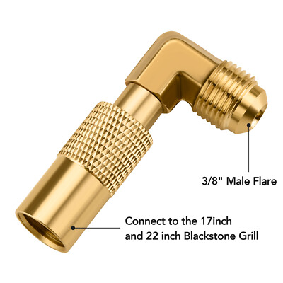#ad Low Pressure 3 8quot; Male Flare Propane Elbow Adapter for Blackstone 17#x27;#x27; and 22#x27;#x27; $12.89