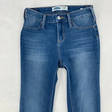 Old Navy Womens Jeggings Jeans Sz 24/7 Medium Wash Stretch Ballerina Blue Denim