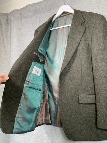 Blazer Brook Taverner Talla 42R Verde Luna Tweed Lana Chaqueta Caza Tiro - Imagen 11 de 19