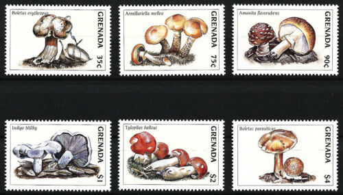 Grenada - zestaw grzybów czysty 1997 Mi. 3584-3589 - Zdjęcie 1 z 1