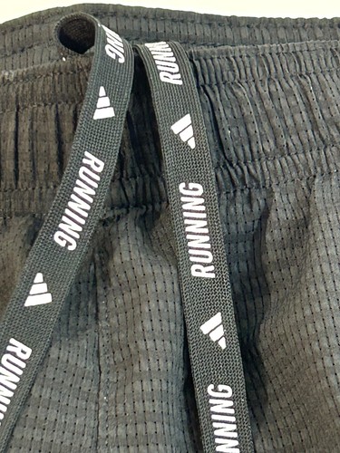Adidas Herren Laufshorts S schwarz Slim Fit Logo Reißverschluss Gesäßtasche Beutel Slip - Bild 5 von 12
