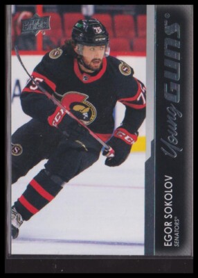 2021-22 Upper Deck #717 Egor Sokolov Young Guns Ottawa Senators