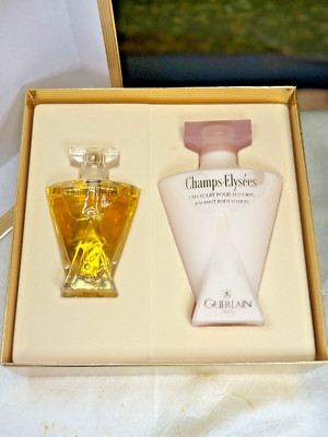 CHAMPS-ELYSEES BY GUERLAIN 50ML EDT SPRAY & 200ML BODY LOTION (NEW WITH BOX)
