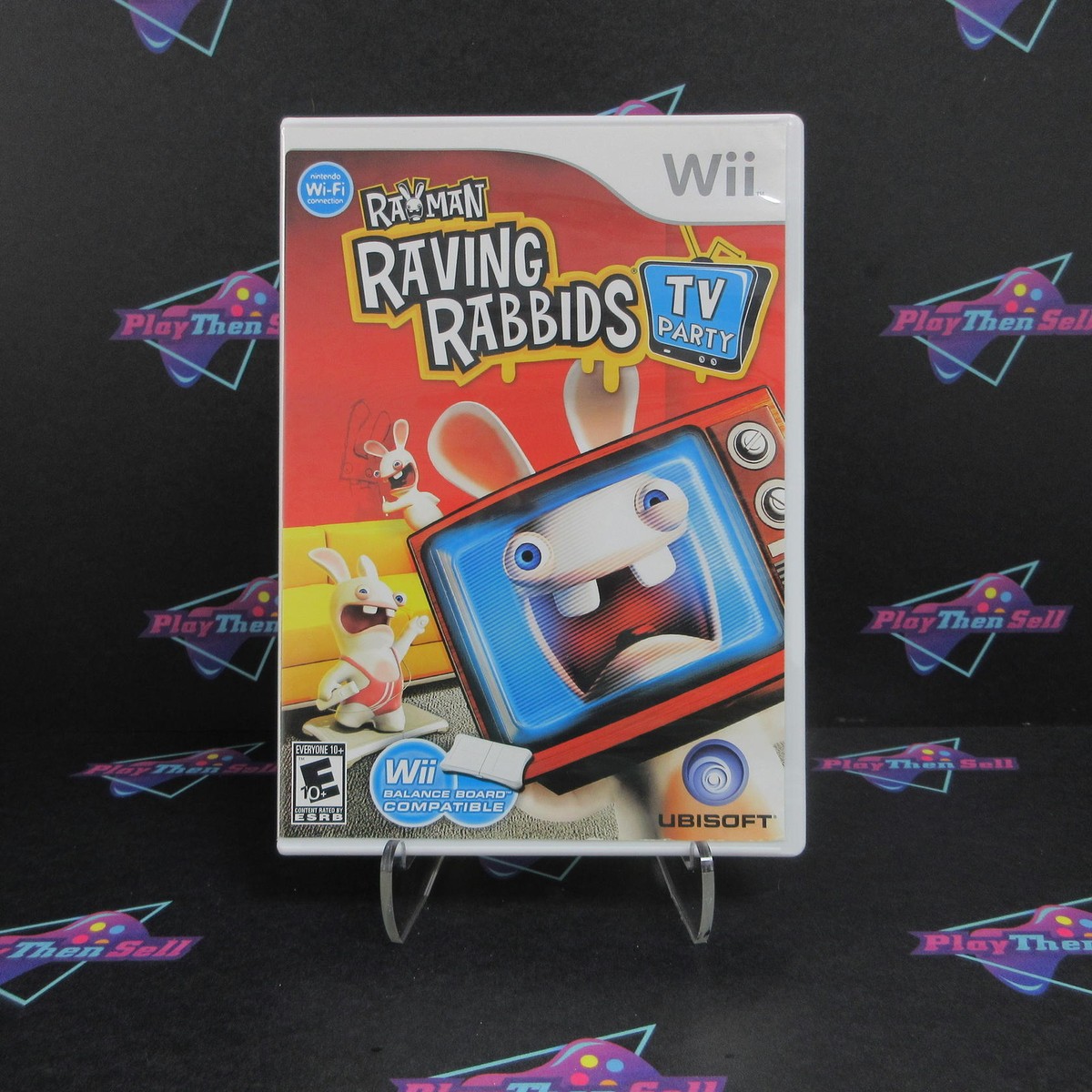 Rayman Raving Rabbids TV Party Nintendo Wii Complete - 1 Year