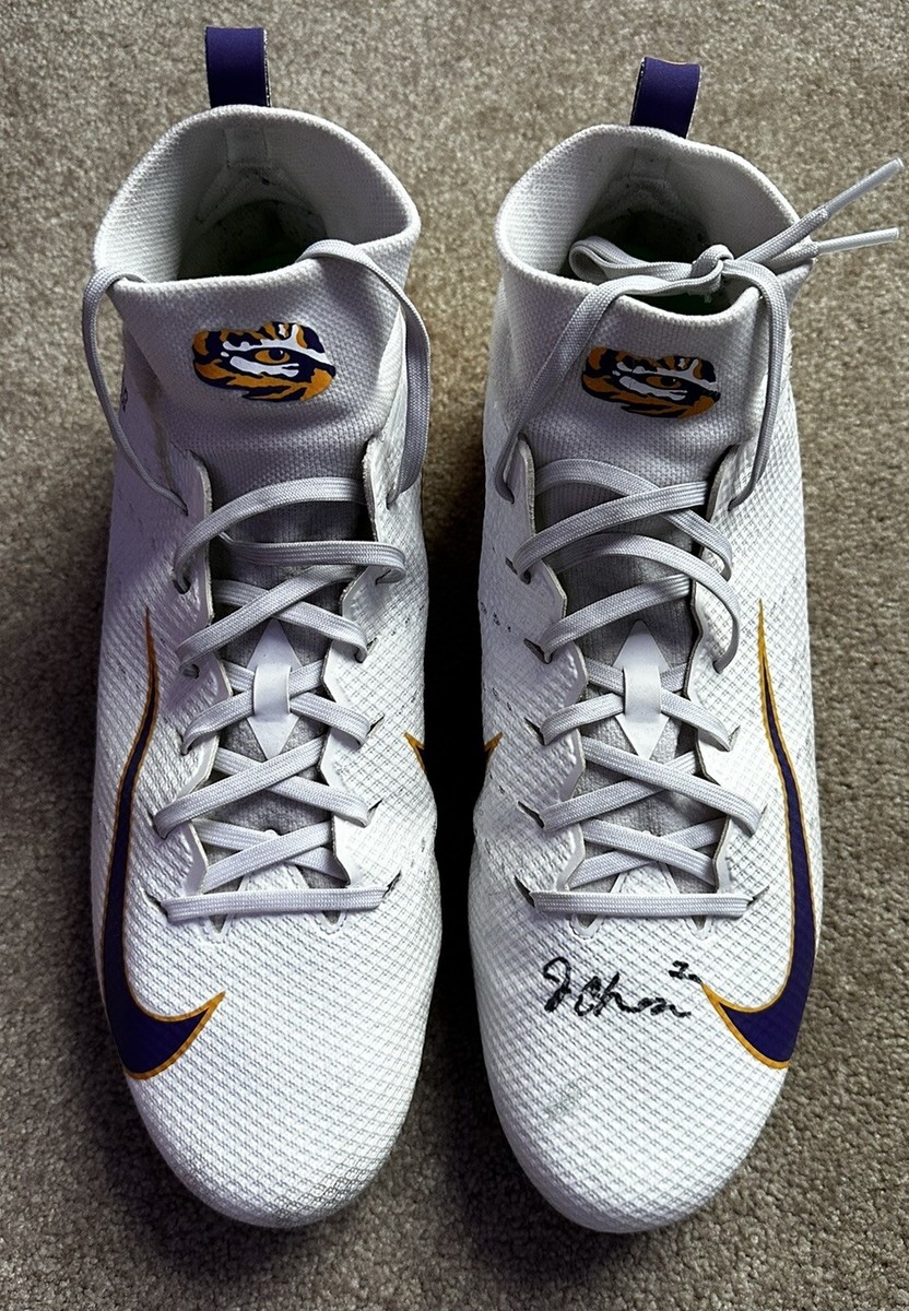 Jamarr Chase Game Used Cleats Signed Autographed LSU Nike
