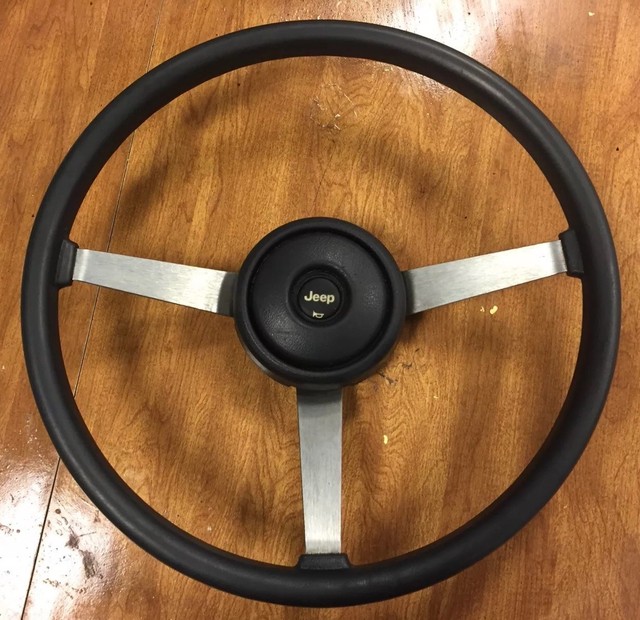 Jeep Wrangler YJ 8795 GREY Vinyl Steering Wheel CJ CJ5 CJ7 FREE SHIP
