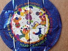 HAPPY BIRTHDAY CIRCUS PATTERN 18" Foil Balloon #11159 - B25