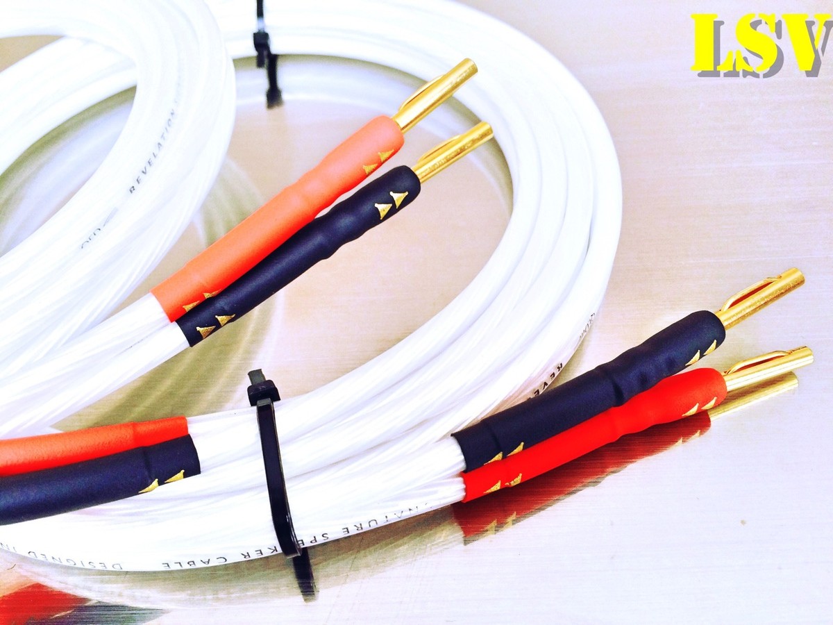 QED REVELATION SIGNATURE AUDIO SPEAKER CABLES 2x 3m (A Pair