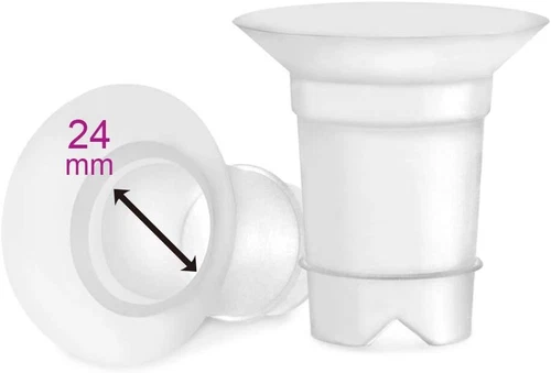 Maymom Flange Inserts 24 mm for Spectra 28 mm Hands Free Collection Cup. 2pc
