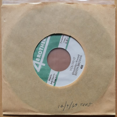 #ad Rare Edith Brown You Did It You Think Love Is 7quot; 4 Brothers 403 Northern Soul NM $7999.99