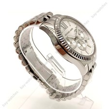 New Michael Kors MK8405 Lexington Chronograph Silver Bracelet Men's Watch