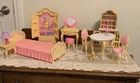 Barbie Furniture Vintage Set 11 Pieces Bedroom Dining Armoire