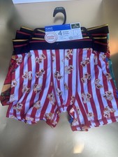 Wonder Nation Boys 4 Pack Boxer Briefs Snack Pack Prints Size XL NEW