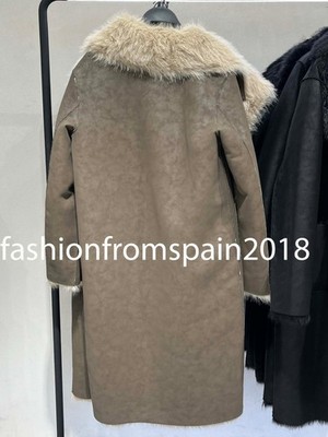 ZARA NEW WOMAN REVERSIBLE FAUX FUR DOUBLE-FACED COAT MINK XS-XXL