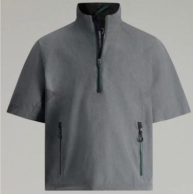 Zero Restriction Power Torque 1/4 Zip Short Sleeve  CHARCOAL MELANGE/BLACK R338