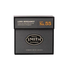 Steven Smith Teamaker Lord Bergamot No. 55 Earl Grey Black Tea Sachets, 15 Ct
