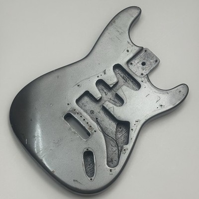 Vintage 90s Fender Squier Korean Silver Sparkle Refin Stratocaster Body HSS