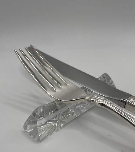 Crystal Cutlery Rest Set of 4 made in Western Germany - Picture 7 of 11