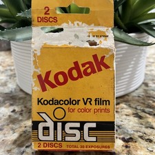 VINTAGE KODAK KODACOLOR DISC VR FILM 2 DISCS 30 EXPOSURES EXPIRED 02/1986