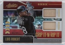 2020 Panini Absolute Grip It-N-Rip It Spectrum Red 81/99 Luis Robert #GNR-LR 7eo