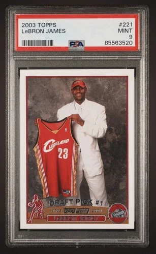 2003-04 Topps LeBron James Rookie RC #221 PSA 9