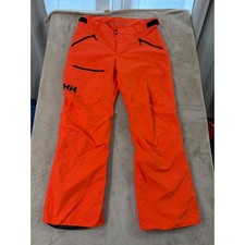 Helly Hansen Helly Tech Recco Snowboard Ski Pants Men's XL Orange Waterproof EUC