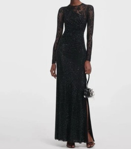 deep v dress long Classic Lace Long-Sleeve Wedding Dress main image 0