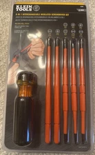 Klein tools 8-in-1 Insulated Screwdriver Set, Cat# 32208 Includes Pouch.