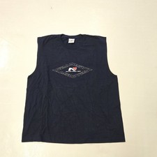 Vintage NAUTICA Sleeveless Shirt Tank Top Mens Large Y2K 90s Hip Hop Made In USA