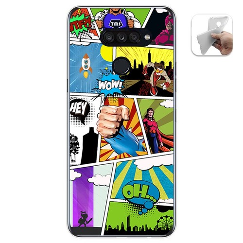 KARTXITAI Cover Compatibile con LG K52 Custodia,Protettiva per Tutto il Corpo Morbida al Tatto,Slim in Silicone TPU con Assorbimento degli Urti e Anti-Graffio - Aurora Boreale