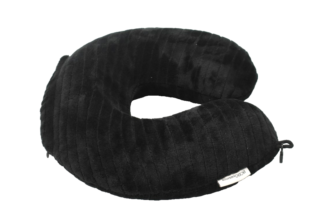 BCBGeneration Black Memory Foam Travel Neck Pillow Super Soft