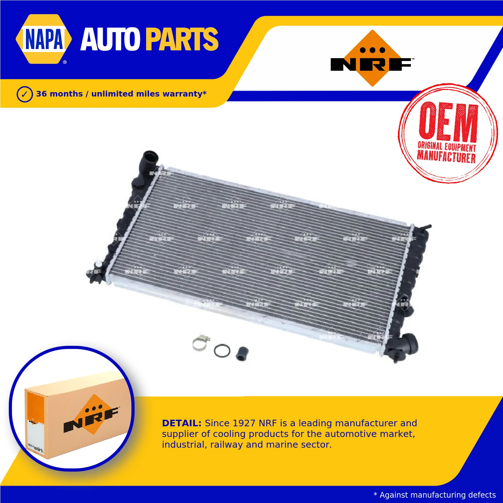 Radiator fits PEUGEOT PARTNER 2.0D 00 to 08 NRF 133009 133010 133024 133030 New