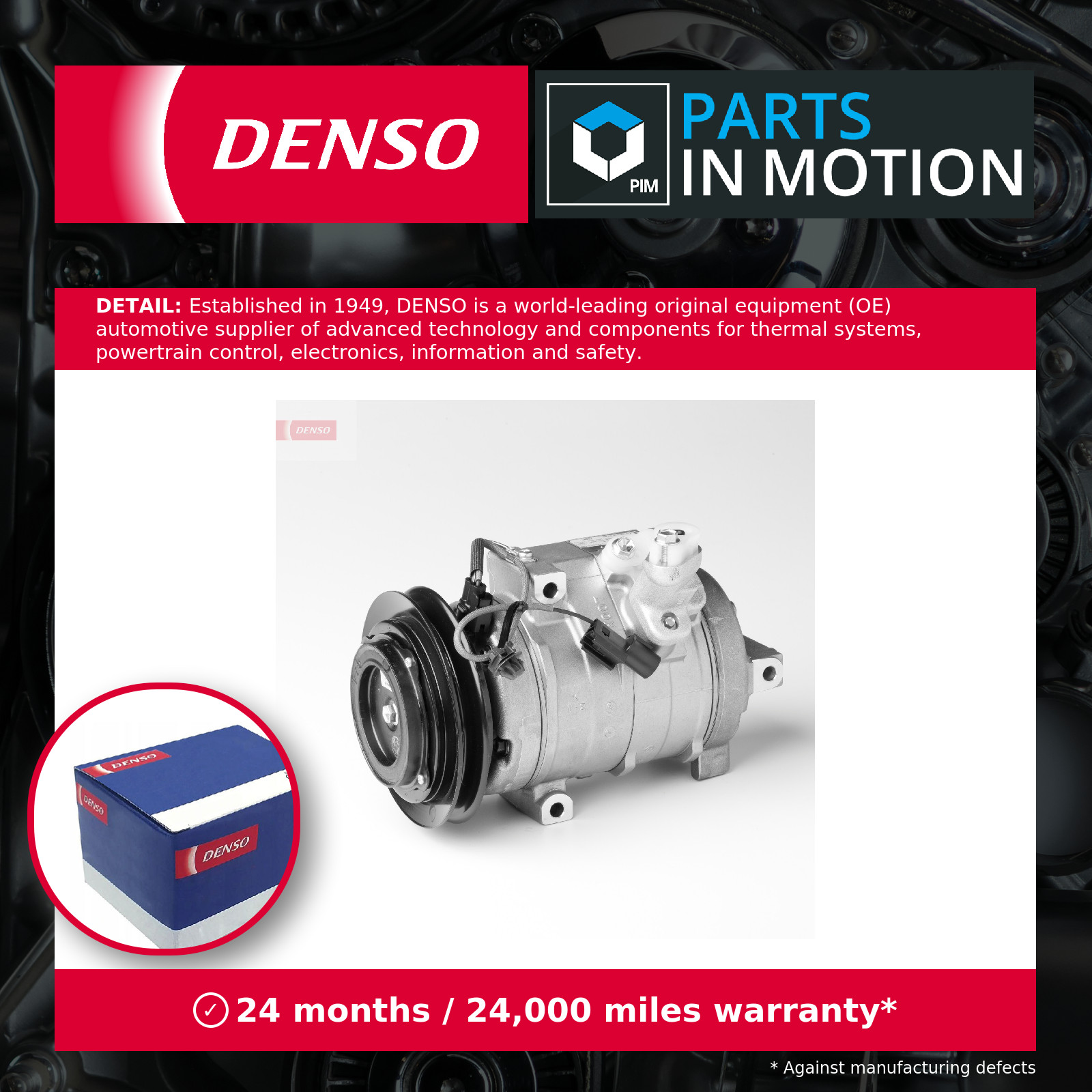 DENSO A/C Compressor - DCP45004 - Air Conditioning Part - Genuine DENSO OE Part - Image 2