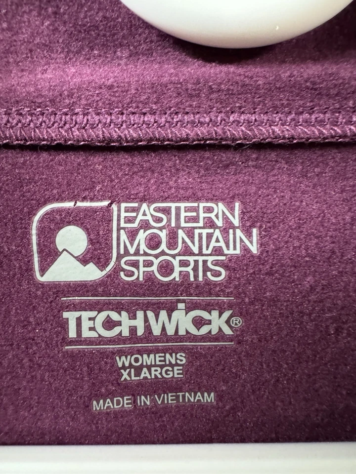 EMS Techwick Mujer’s XL Pullover Manga Larga Púrpura Cuarto Cremallera Sudadera con Capucha Foto 2 de 4