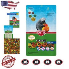 Kaytee Exact Rainbow Parrot Conure Food 4lb Extruded Brain Health