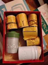 1950's or 1960's Kodak viewer strips labeled E.W. Newman  Eville IN. Ph. 3- 1456