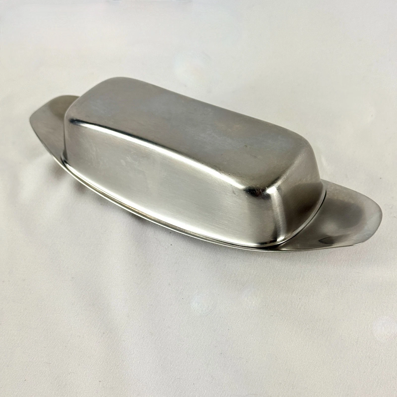 WMF Cromargan Butter Dish Stainless Steel Dishwasher Safe Mid Century Modern