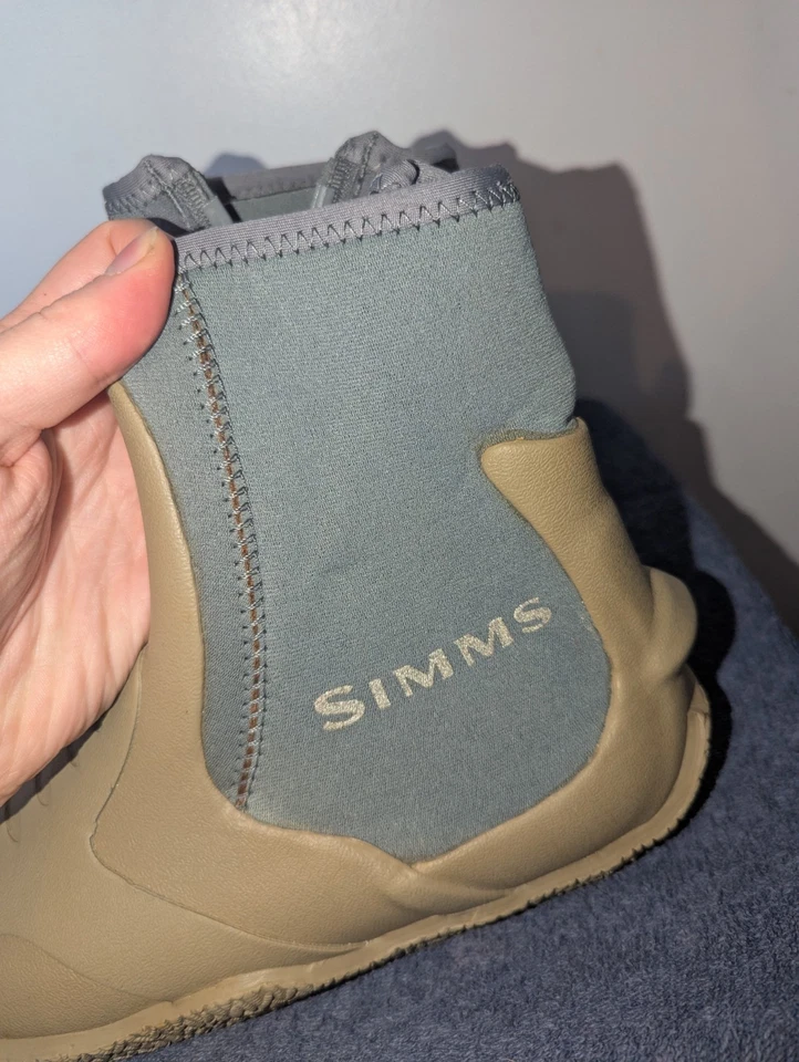 Simms Zipit II Botín Para Hombres Talla 8 Verde Botas de Vadeo Zapatos de Pesca al Aire Libre Foto 4 de 4